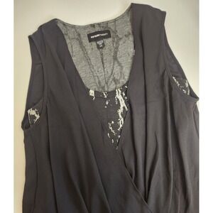 Fifteen Twenty Sleeveless Black Blouson Dress Size XS Marbled Made In‎ USA